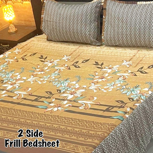 3-Piece Frill Bed sheet Set - F67
