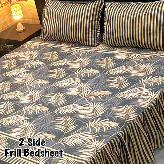 3-Piece Frill Bed sheet Set - F68