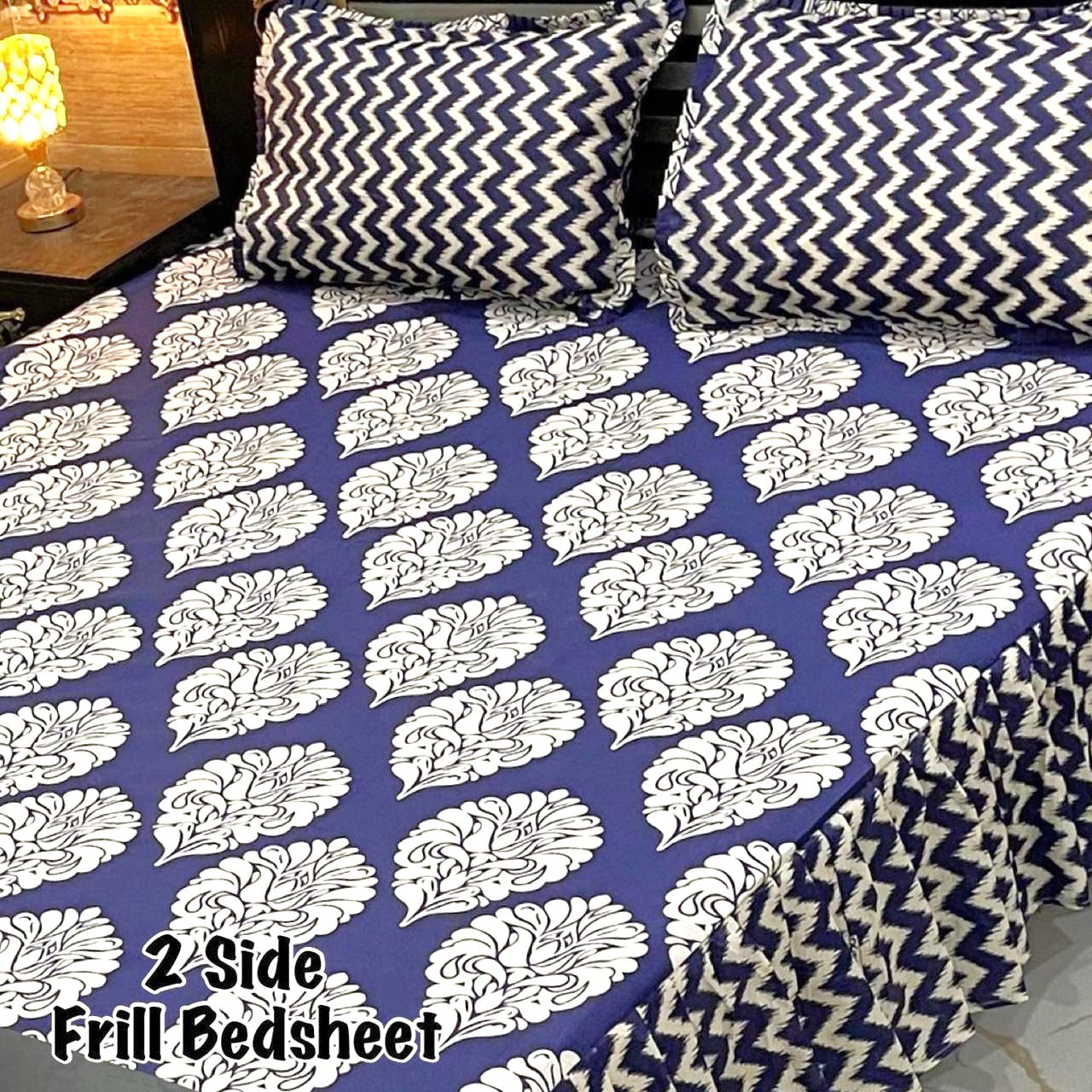 3-Piece Frill Bed sheet Set - F69