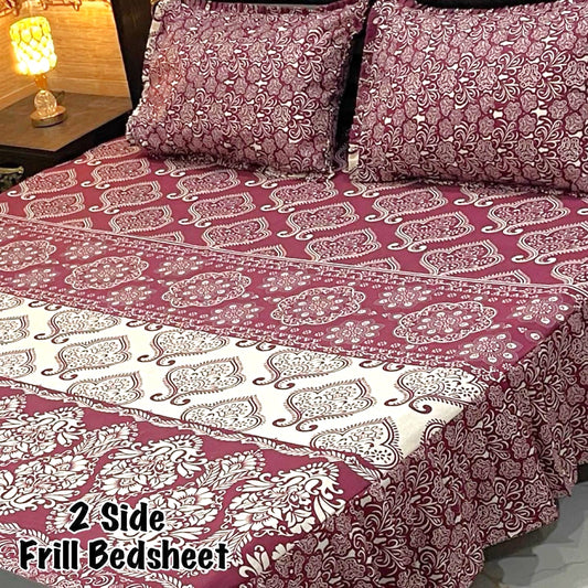3-Piece Frill Bed sheet Set - F70