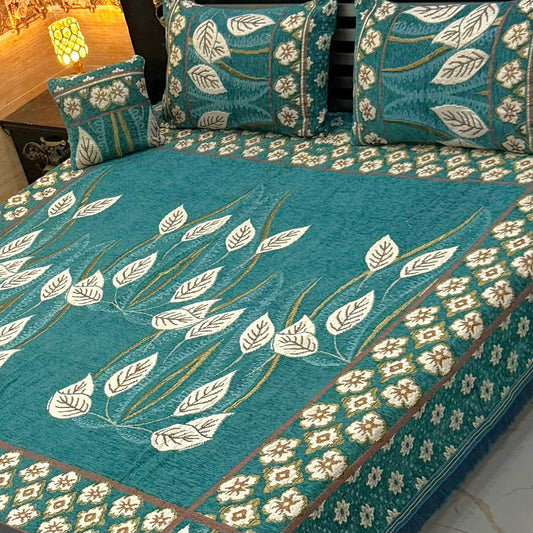 4PC Luxury Velvet Bedsheet Set - D39