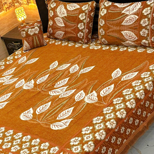4PC Luxury Velvet Bedsheet Set - D48