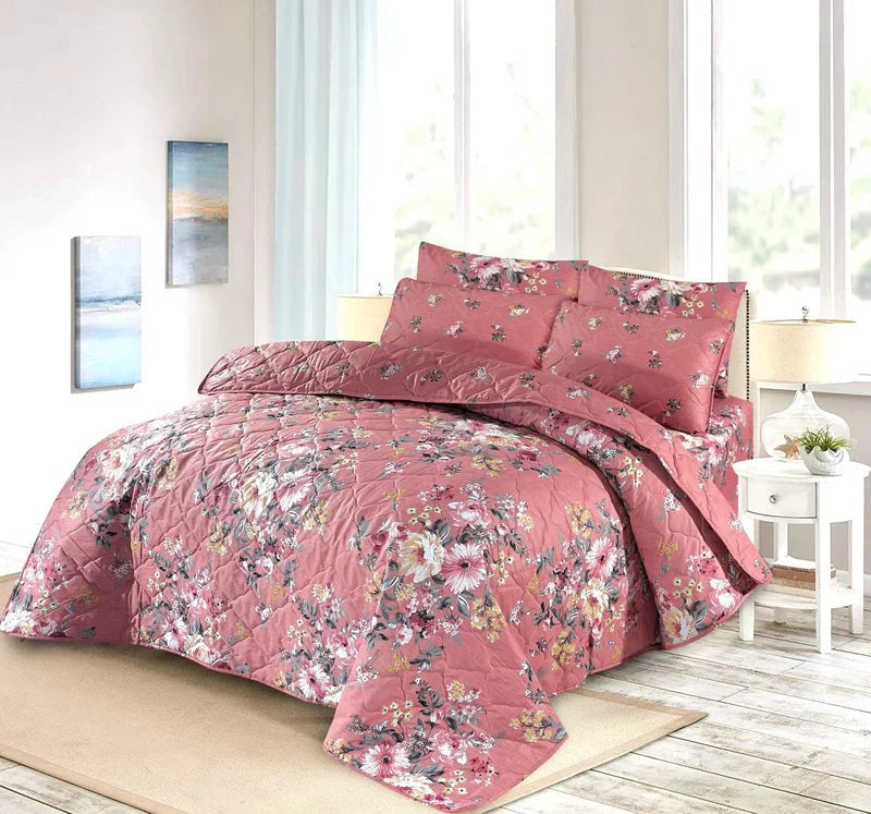 100% Pure Cotton 7 Piece Comforter Set - L6