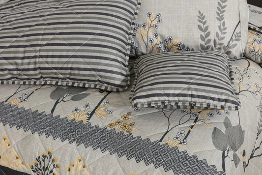 100% Pure Cotton 7 Piece Comforter Set - L17