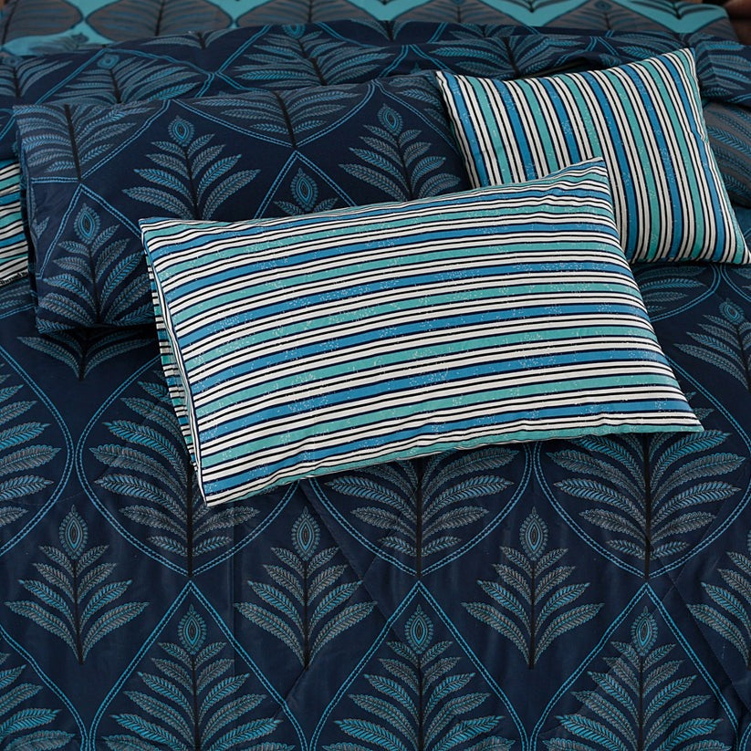 100% Pure Cotton 7 Piece Comforter Set - L10
