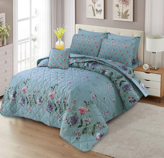 100% Pure Cotton 7 Piece Comforter Set - L12