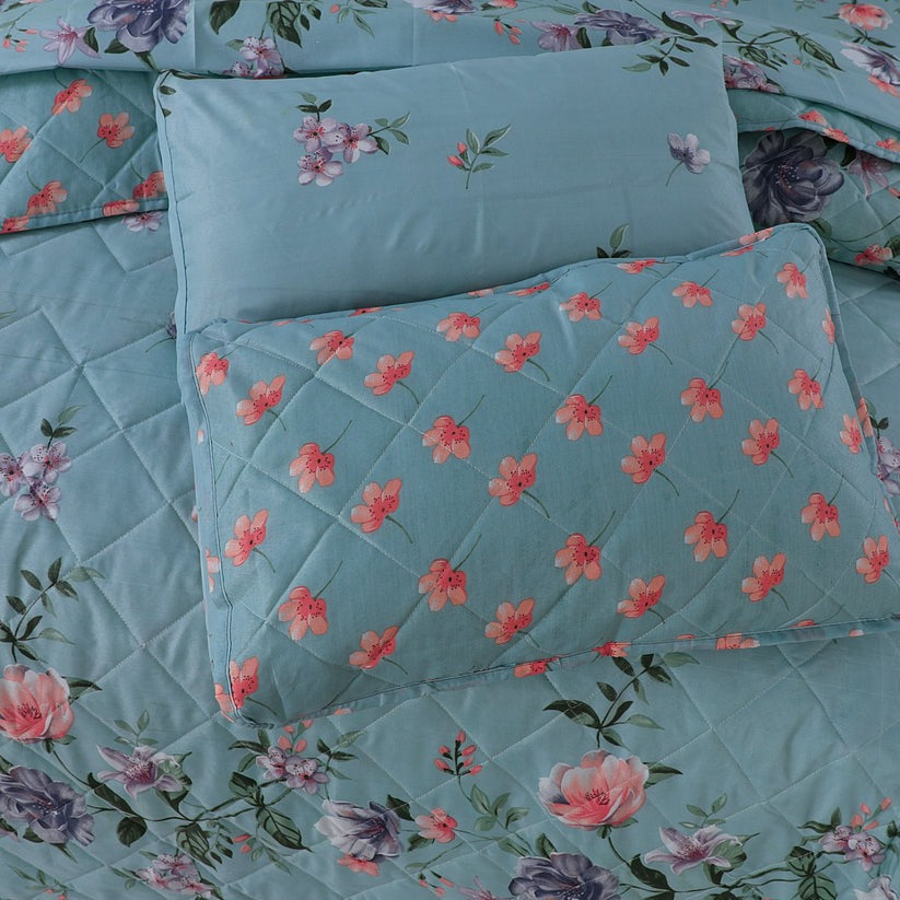 100% Pure Cotton 7 Piece Comforter Set - L12