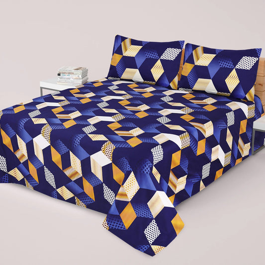 3PC Soft Cotton Bedsheet - C66