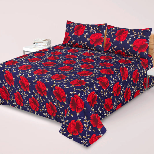 3PC Soft Cotton Bedsheet - C65