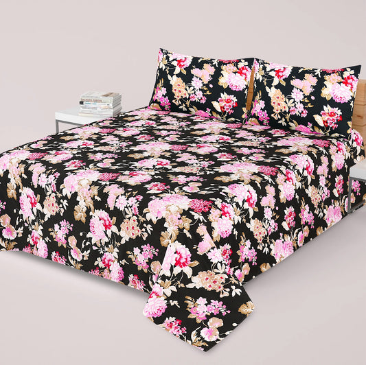 3PC Soft Cotton Bedsheet - C64