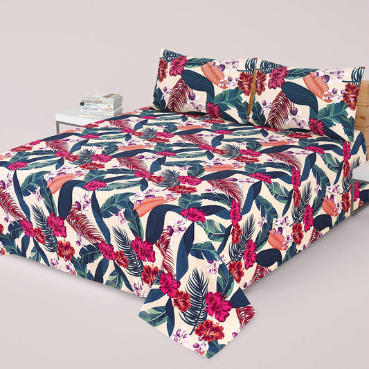 3PC Soft Cotton Bedsheet - C63