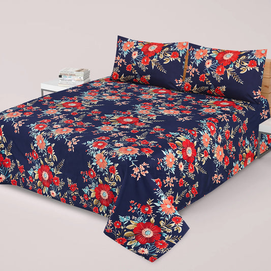 3PC Soft Cotton Bedsheet - C60