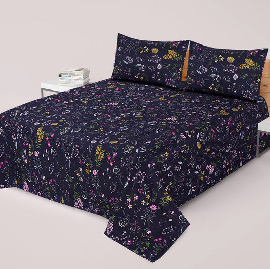 3PC Soft Cotton Bedsheet - C59