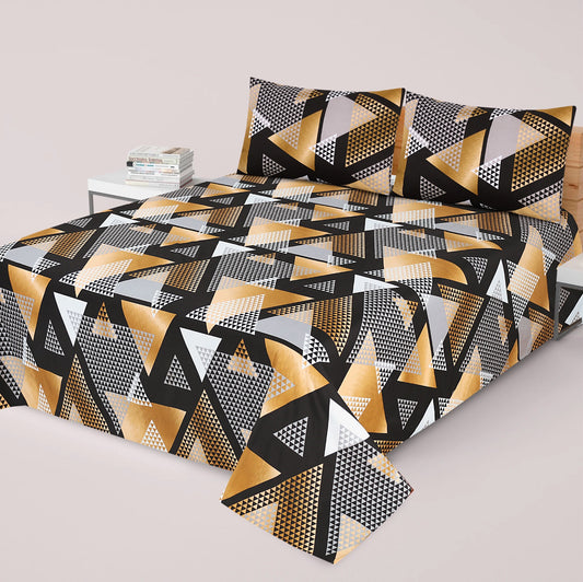 3PC Soft Cotton Bedsheet - C57