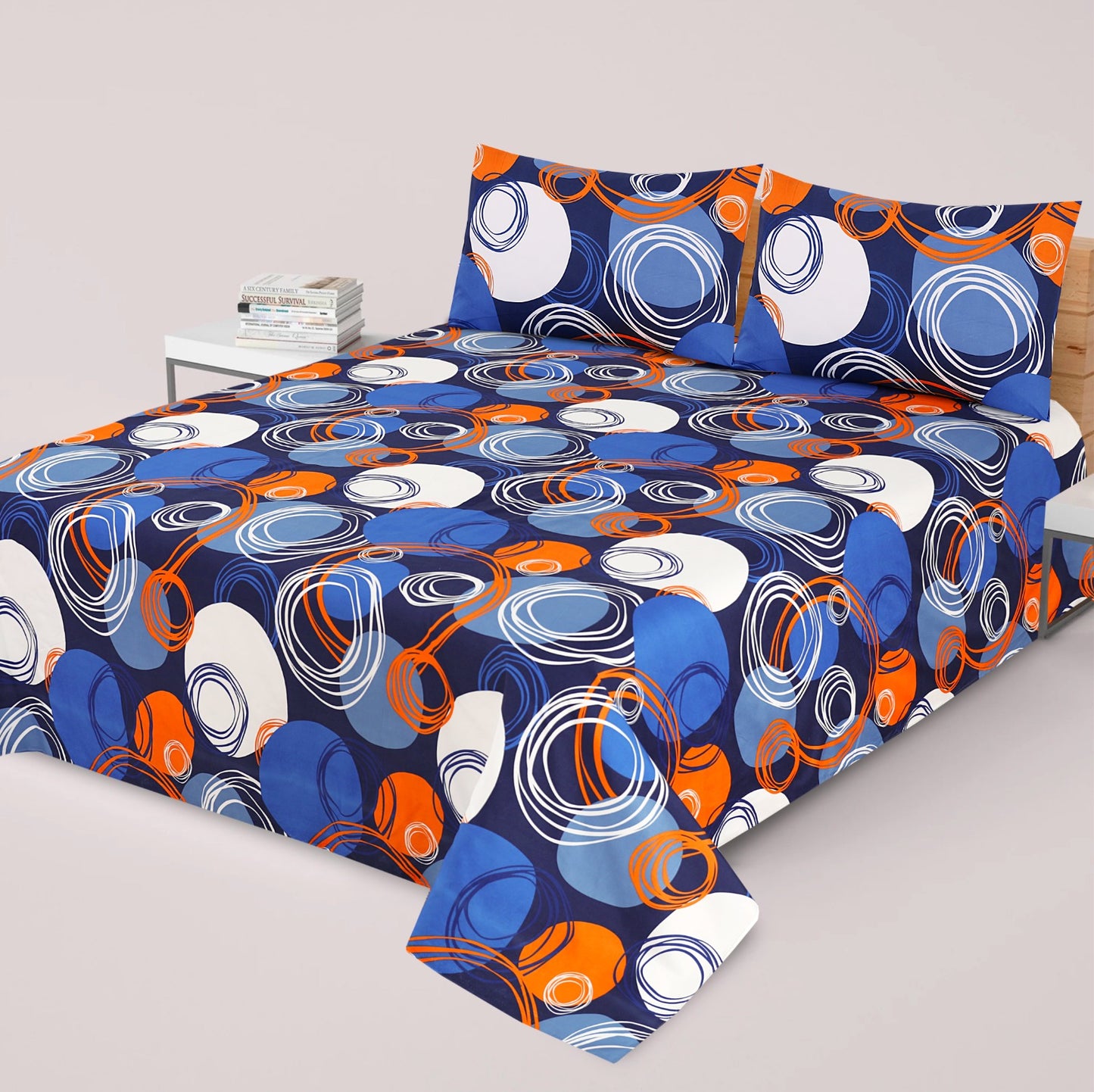 3PC Soft Cotton Bedsheet - C54