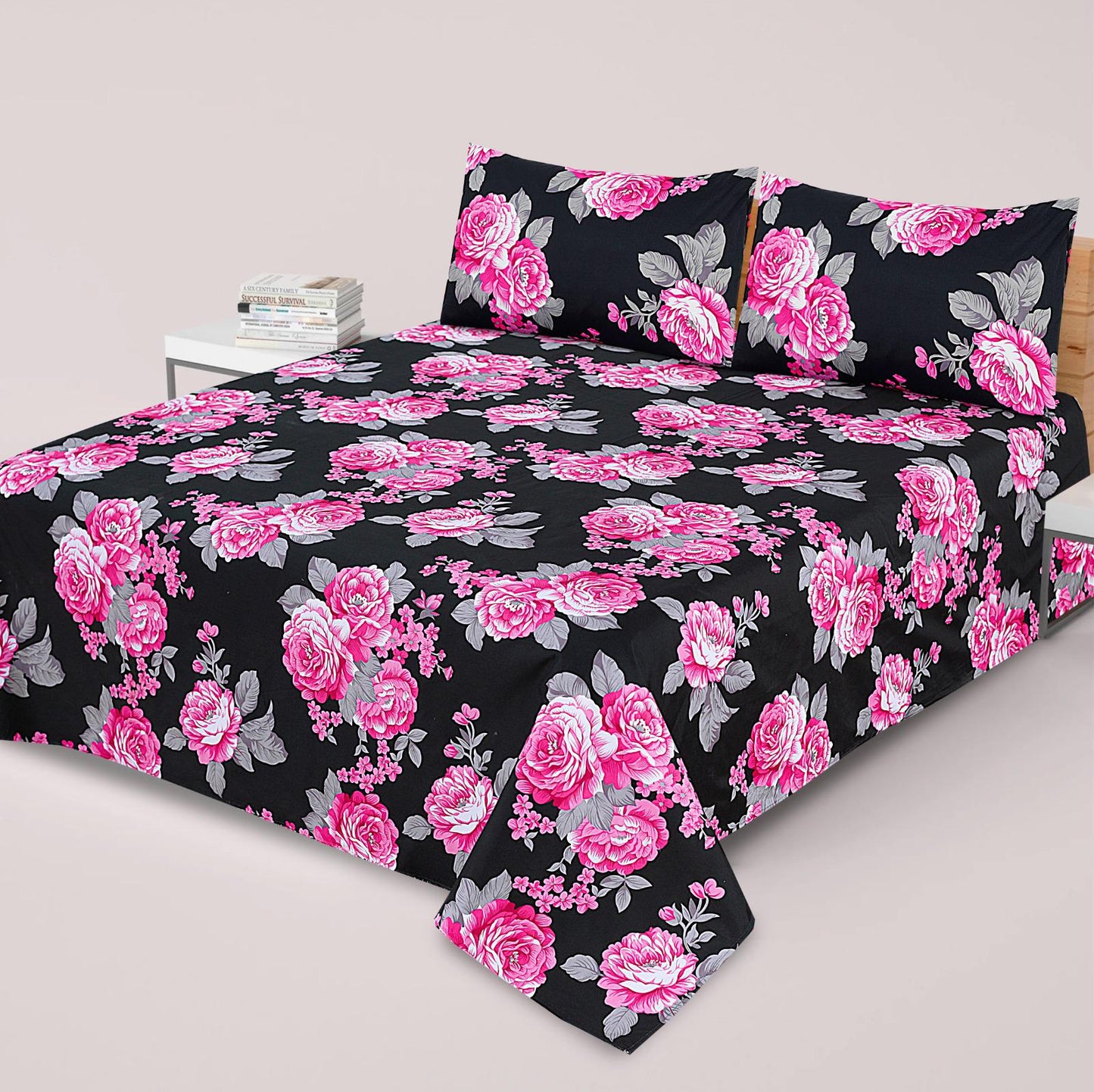 3PC Soft Cotton Bedsheet - C51