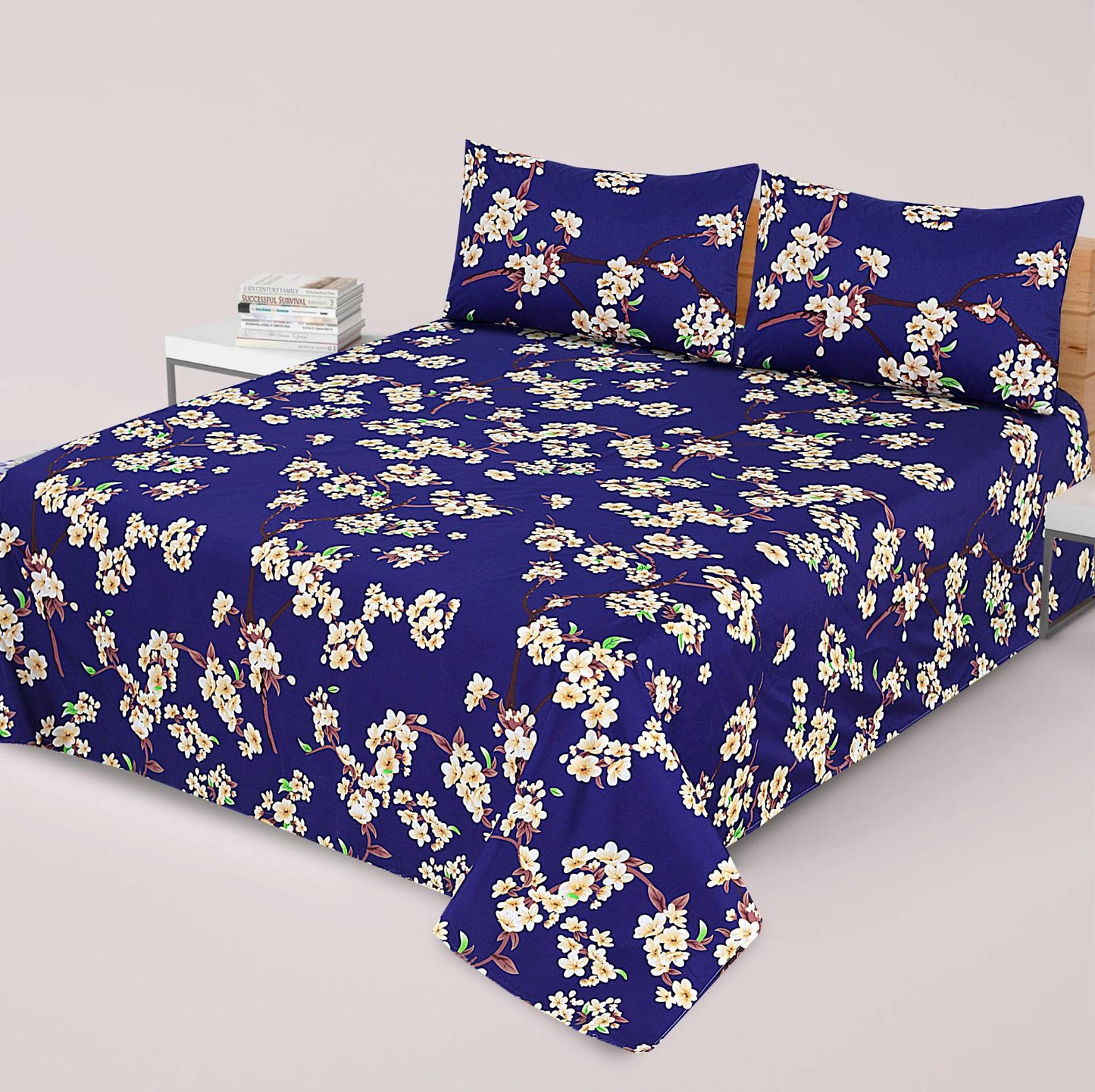 3PC Soft Cotton Bedsheet - C50