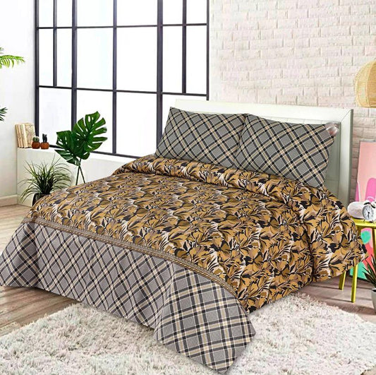 3PC Soft Cotton Bedsheet - C41
