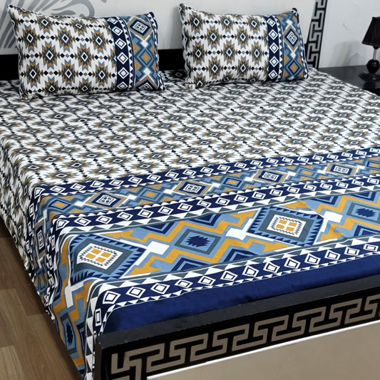 3-Piece Crystal Cotton Bedsheet Set - B68
