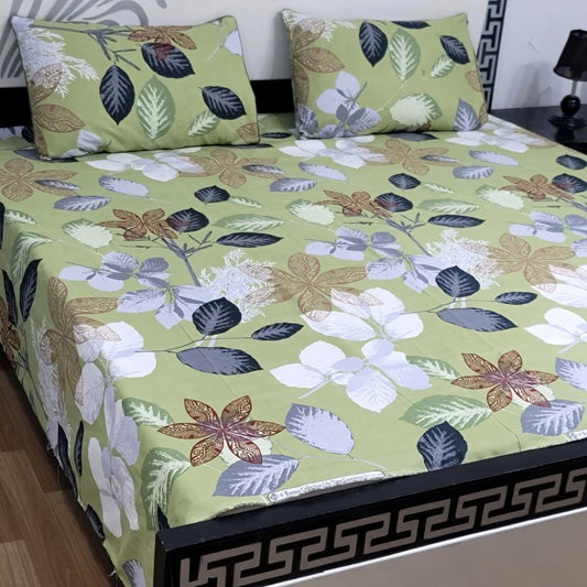 3-Piece Crystal Cotton Bedsheet Set - B74