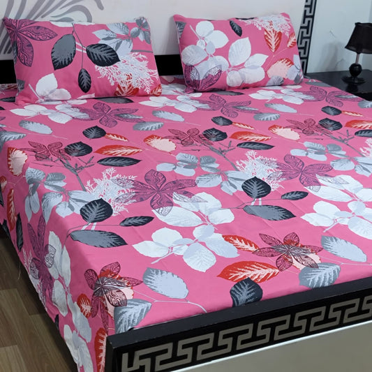 3-Piece Crystal Cotton Bedsheet Set - B78