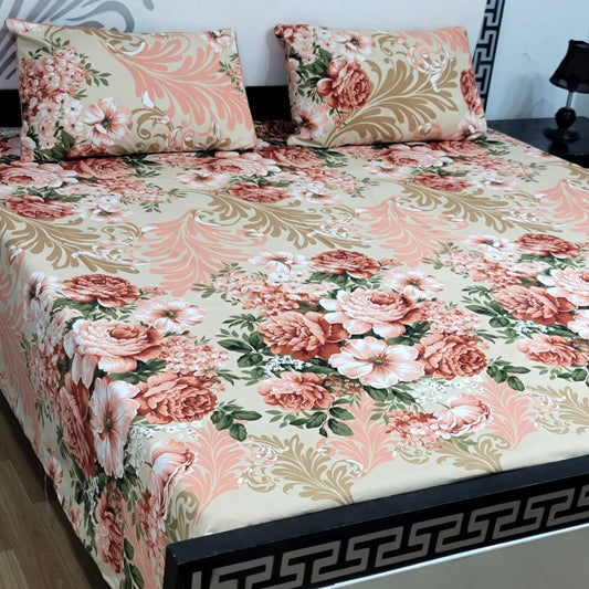 3-Piece Crystal Cotton Bedsheet Set - B81