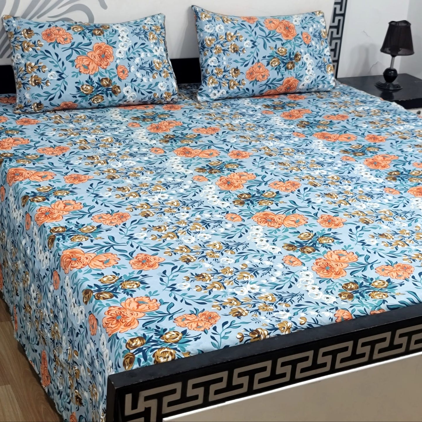 3-Piece Crystal Cotton Bedsheet Set - B85