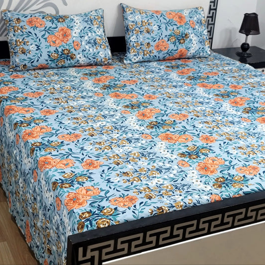 3-Piece Crystal Cotton Bedsheet Set - B85