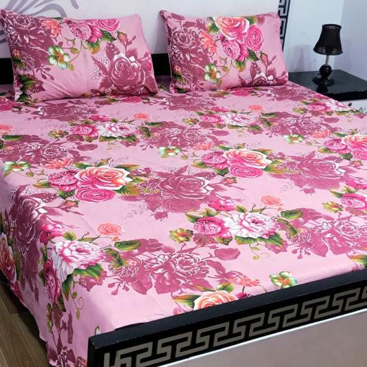 3-Piece Crystal Cotton Bedsheet Set - B92
