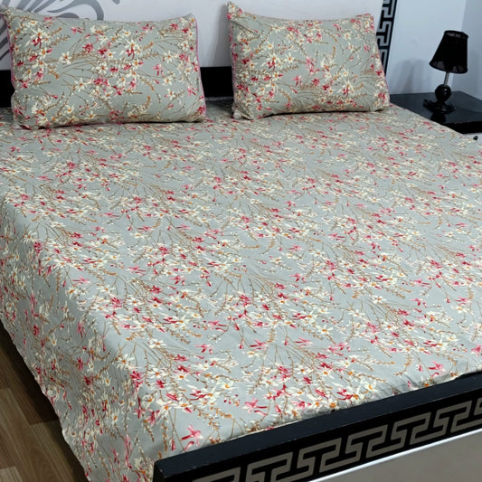 3-Piece Crystal Cotton Bedsheet Set - B93