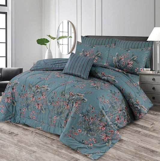100% Pure Cotton 7 Piece Comforter Set - L87