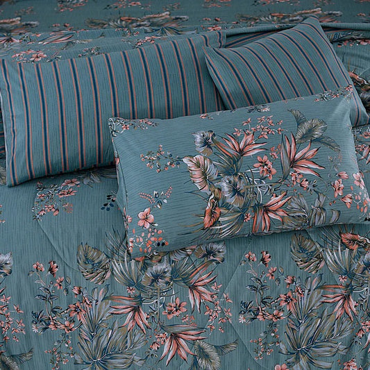 100% Pure Cotton 7 Piece Comforter Set - L87