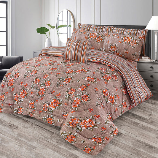 100% Pure Cotton 7 Piece Comforter Set - L85
