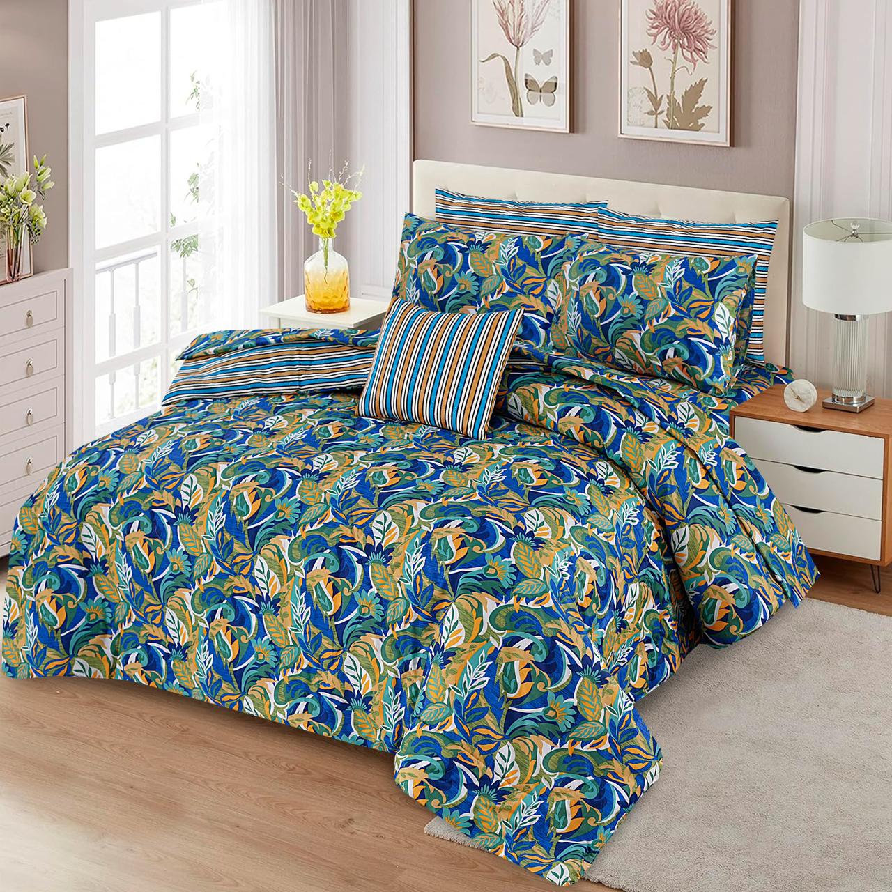100% Pure Cotton 7 Piece Comforter Set - L83