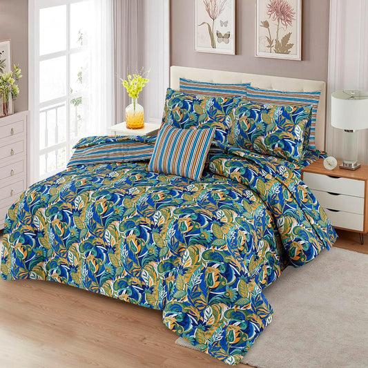 100% Pure Cotton 7 Piece Comforter Set - L83