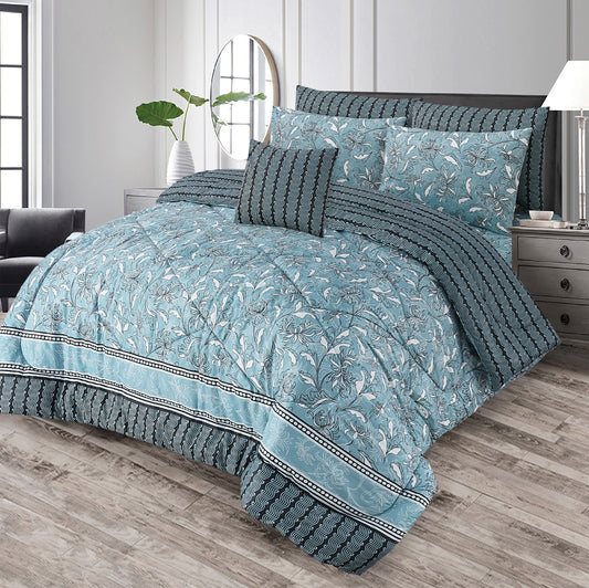 100% Pure Cotton 7 Piece Comforter Set - L82