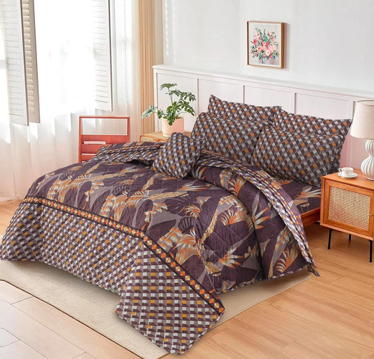 100% Pure Cotton 7 Piece Comforter Set - L81