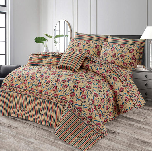 100% Pure Cotton 7 Piece Comforter Set - L80