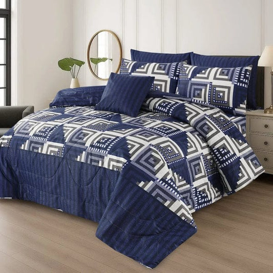 100% Pure Cotton 7 Piece Comforter Set - L72