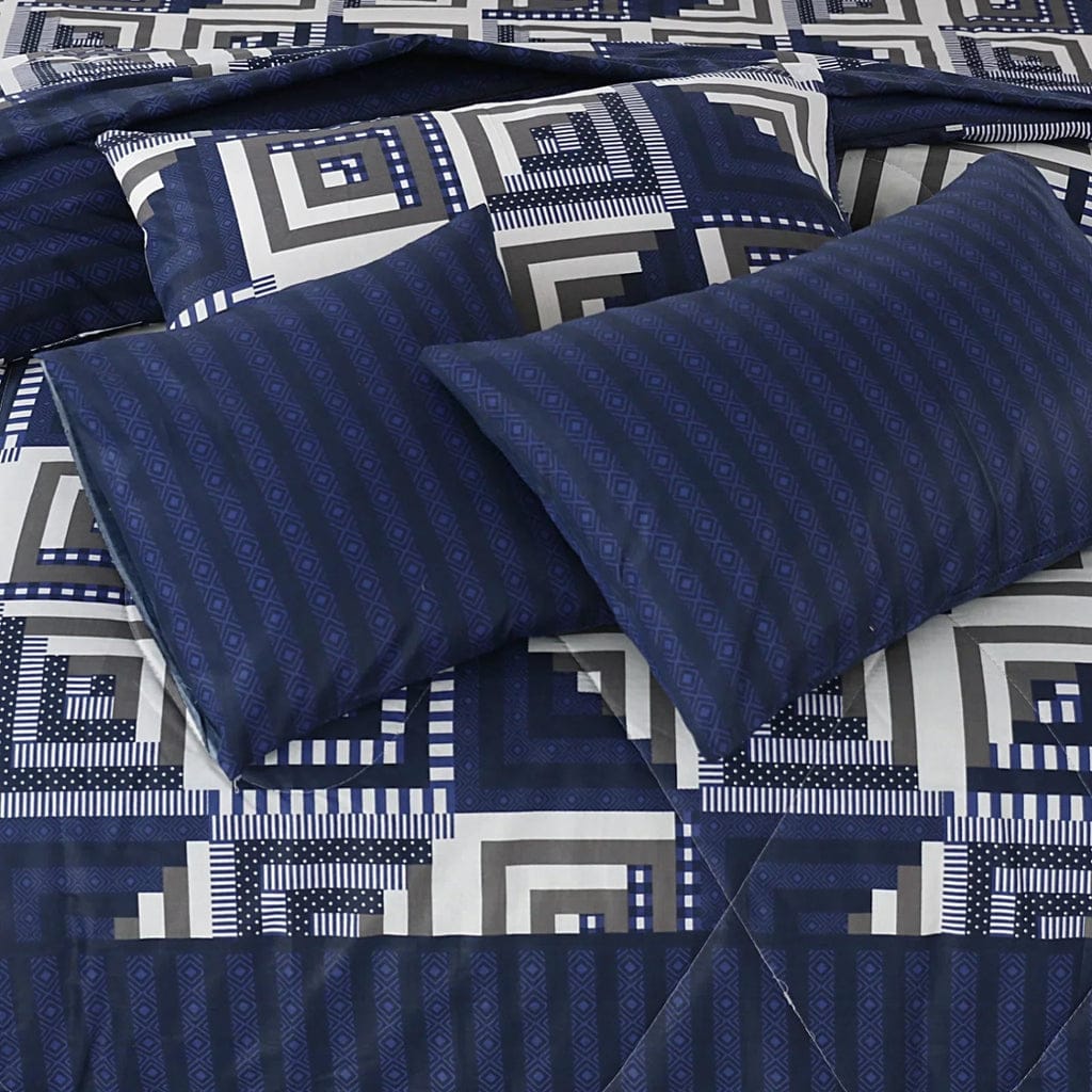 100% Pure Cotton 7 Piece Comforter Set - L72