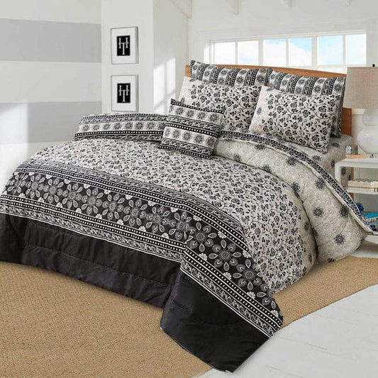 100% Pure Cotton 7 Piece Comforter Set - L71