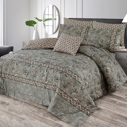 100% Pure Cotton 7 Piece Comforter Set - L70