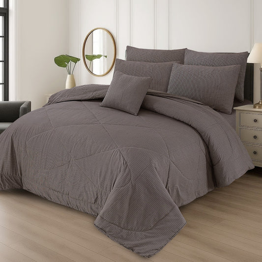 100% Pure Cotton 7 Piece Comforter Set - L68