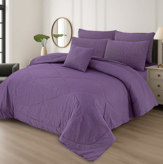 100% Pure Cotton 7 Piece Comforter Set - L66