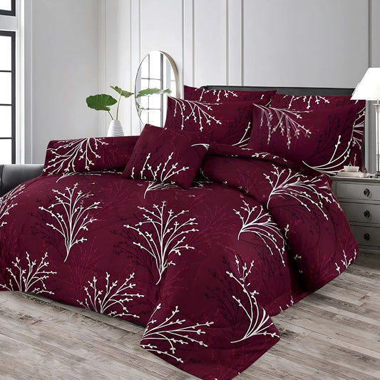 100% Pure Cotton 7 Piece Comforter Set - L52