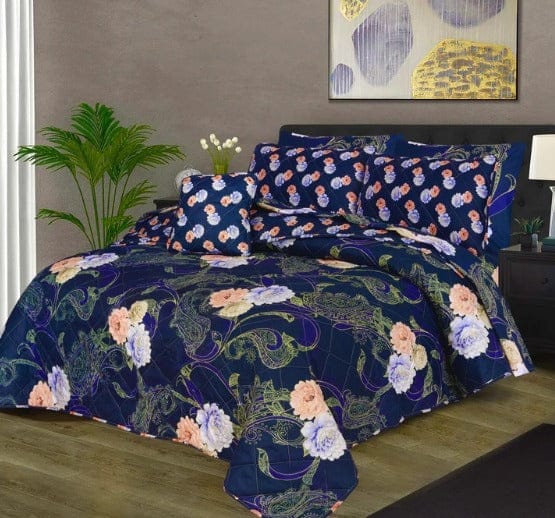 100% Pure Cotton 7 Piece Comforter Set - L57