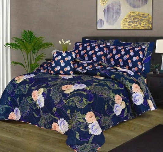 100% Pure Cotton 7 Piece Comforter Set - L57