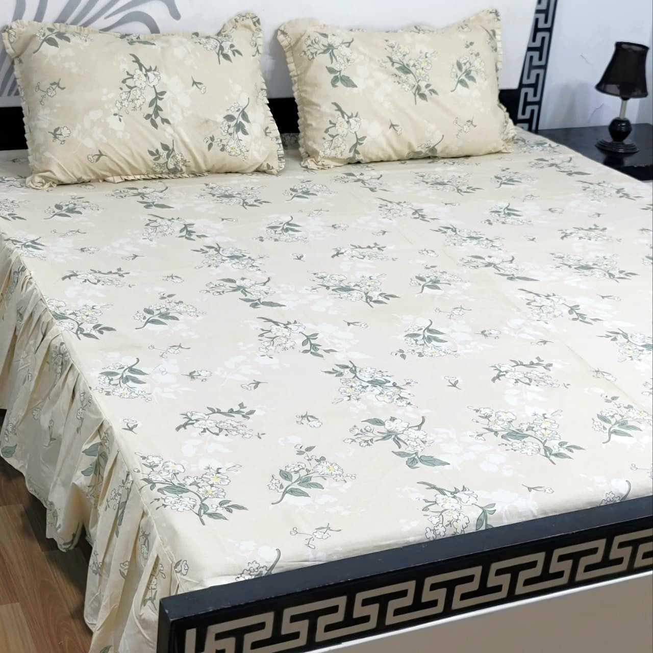 3-Piece Frill Bed sheet Set - F37