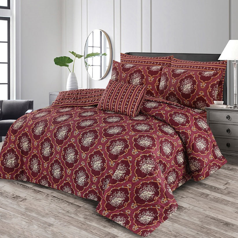 100% Pure Cotton 7 Piece Comforter Set - L25