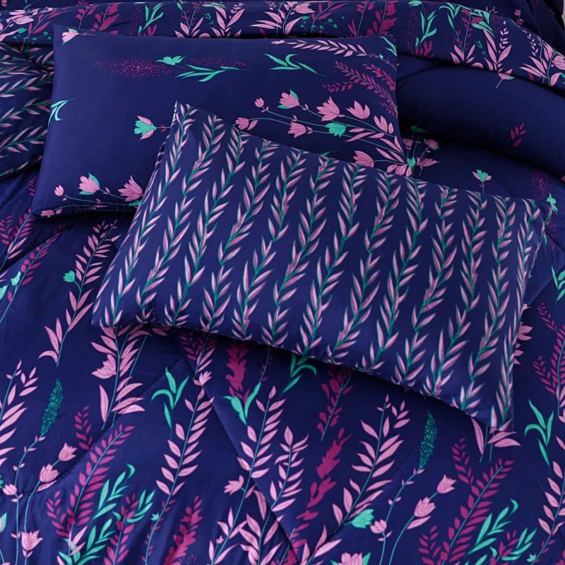 100% Pure Cotton 7 Piece Comforter Set - L29